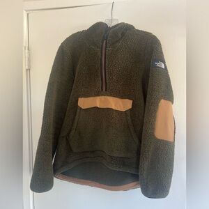 North Face fleece pullover hoodie, women’s medium